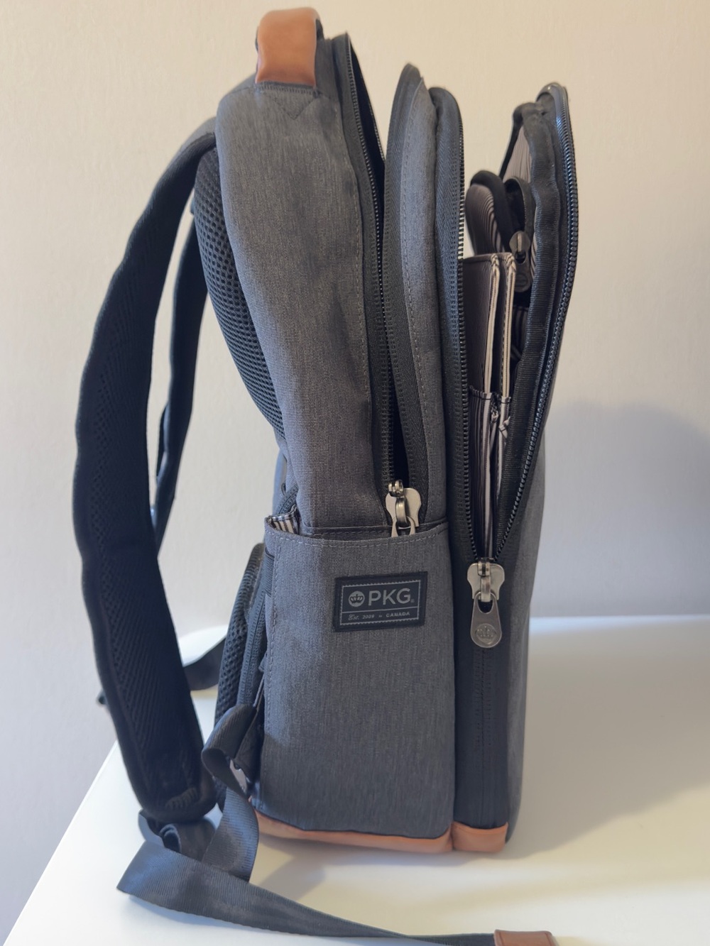 PKG Recycled Durham Commuter Grey Backpack
